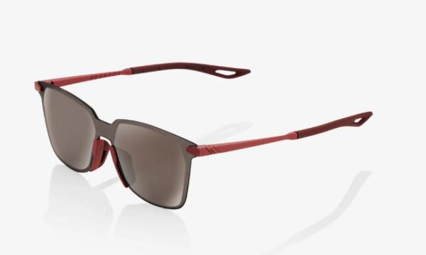 100 % Legere Square Soft Tact Crimson HiPER Silver Mirror Lens