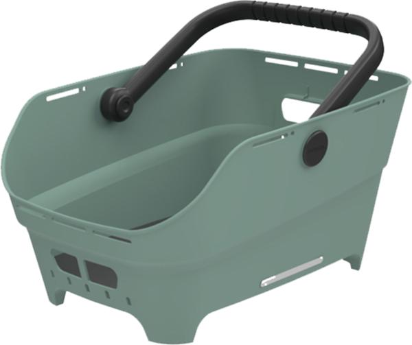 Basil Cento Neo MIK Fahrradkorb hinten, silber-gr?n