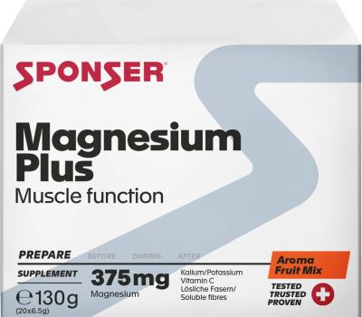 Sponser Magnesium Plus, FRUITMIX Box (20 x 6.5 g) Produktbild 1