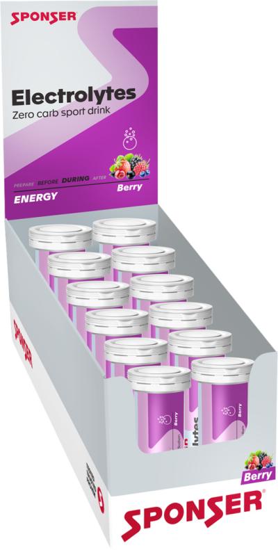 Sponser Electrolytes Display, BERRY (12 x 10 ? 4.5 g) Produktbild 1