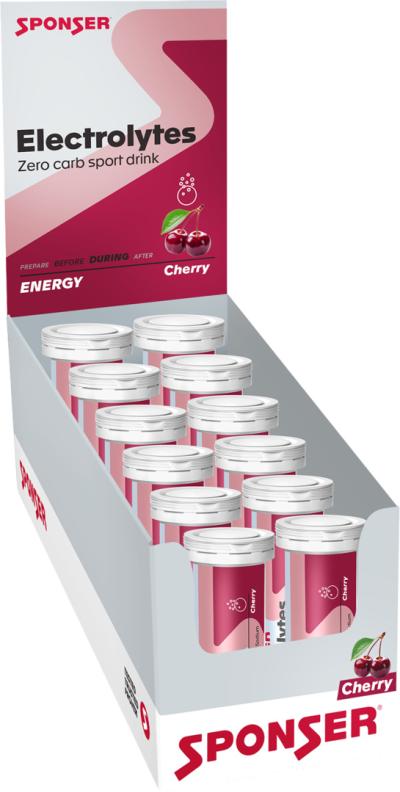 Sponser Electrolytes Display, CHERRY (12 x 10 ? 4.5 g) Produktbild 1