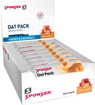 Sponser Oat Pack, CREAMY CARAMEL Display (25 x 50 g) Produktbild 1
