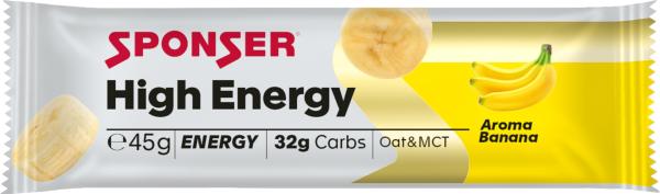 Sponser High Energy Bar, BANANE Display (30 x 45 g)