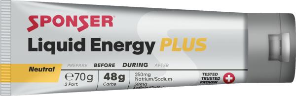Sponser Liquid Energy PLUS, Display (18 x 70 g) Tuben