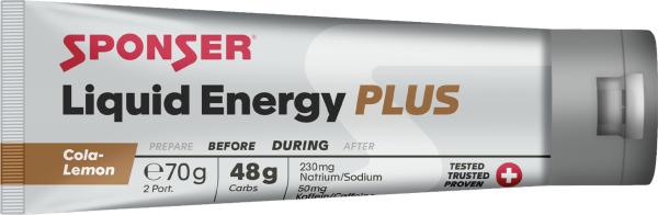 Sponser Liquid Energy Plus, COLA-LEMON Display (18 x 70 g) Tuben
