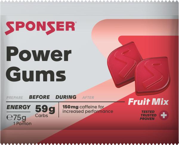 Sponser Power Gums, FRUIT MIX Display (20 x 75 g)