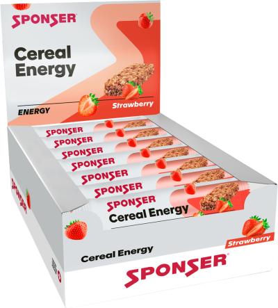 Sponser Cereal Energy Bar, STRAWBERRY Display  (20 x 40 g) Produktbild 1