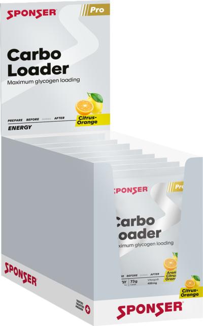 Sponser Carbo Loader, CITRUS-ORANGE Display (15 x 75 g) Produktbild 1