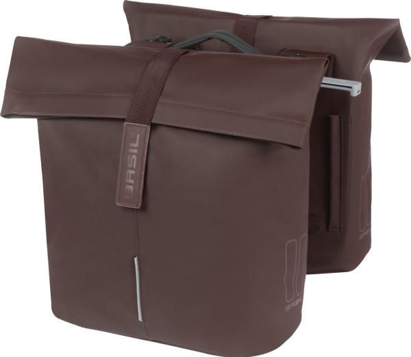 Basil City Fahrrad Doppeltasche MIK 28-32 Liter, roasted brown