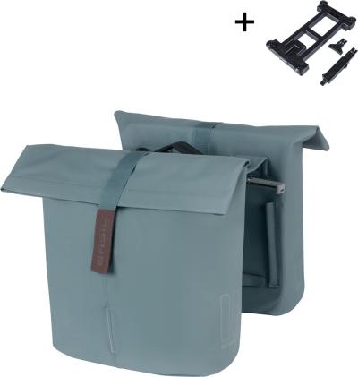 Basil City Fahrrad Doppeltasche MIK, 28-32L, graphite blue Produktbild 3