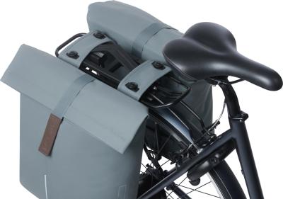 Basil City Fahrrad Doppeltasche MIK, 28-32L, graphite blue Produktbild 4