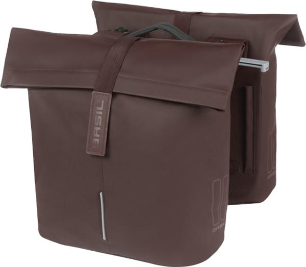Basil City Fahrrad Doppeltasche MIK, 28-32L, roasted brown