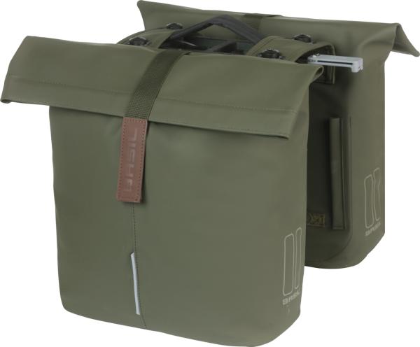 Basil City Fahrrad Doppeltasche MIK, 28-32L, moss green