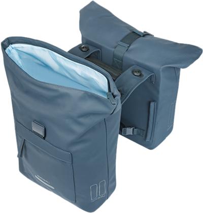 Basil Brooklyn Fahrrad-Doppeltasche MIK, 41L, navy Produktbild 3