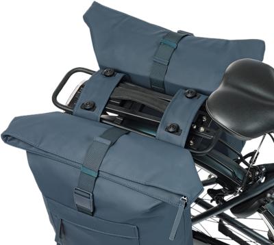 Basil Brooklyn Fahrrad-Doppeltasche MIK, 41L, navy Produktbild 4