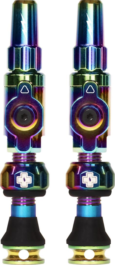 Muc-Off Schlauchlose Ventile Big Bore Lite 60mm Irisierend