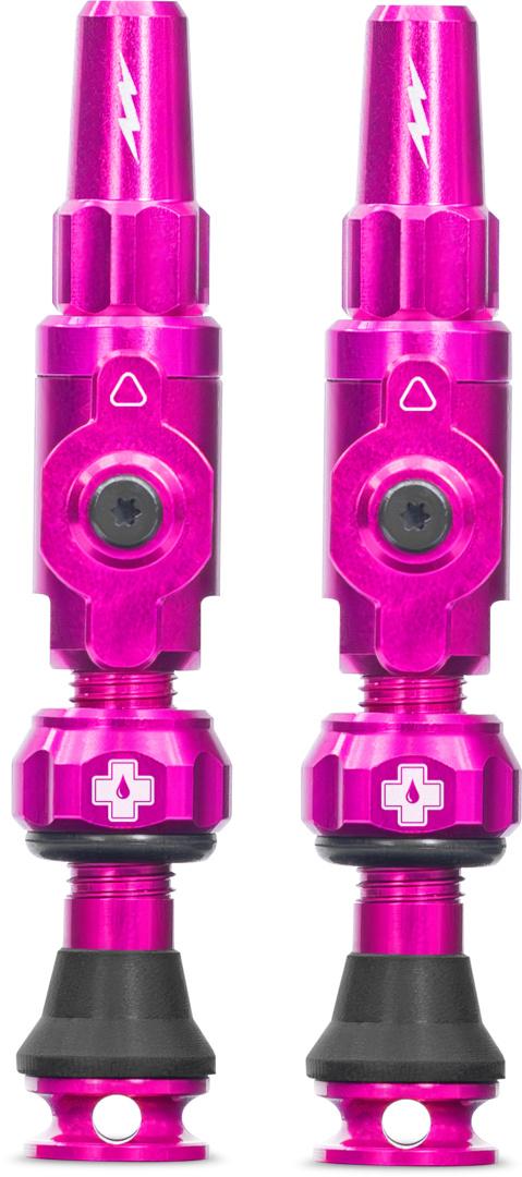 Muc-Off Schlauchlose Ventile Big Bore Lite 60mm Pink