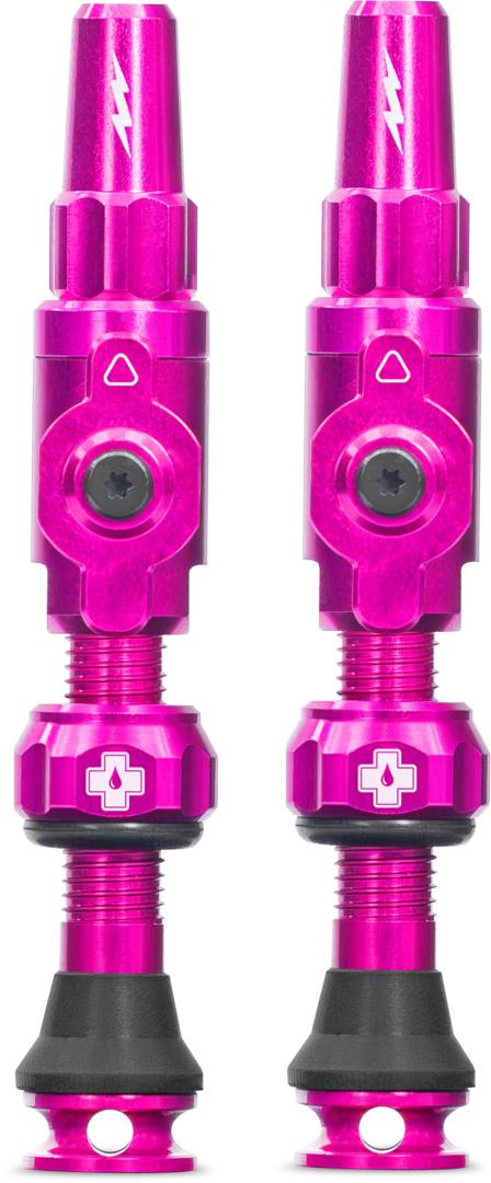 Muc-Off Schlauchlose Ventile Big Bore Lite 65mm Pink