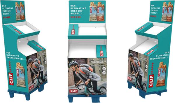 Clif Bodendisplay f?r 8 Trays leer