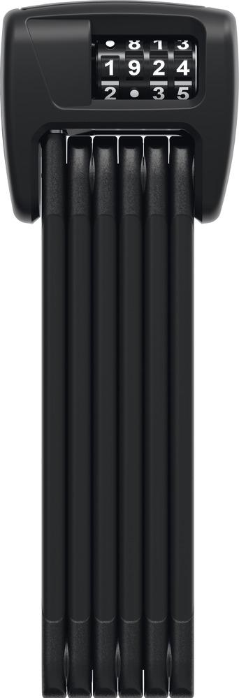 Abus Faltschloss Bordo Combo 6000C/90 LED Code mit Halter SH 6000/90 schwarz 