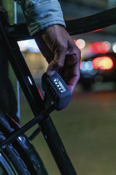 Abus Faltschloss Bordo Combo 6000C/90 LED Code mit Halter SH 6000/90 schwarz  Produktbild 3