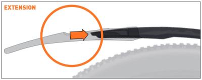 SKS HR-Steckschutzblechverl&auml;ngerung Mudrocker rear Extension 225mm schwarz  Produktbild 2