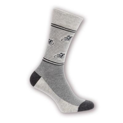 Le Patron Vintage Cyclist Socks grey melange 35-38 Produktbild 1