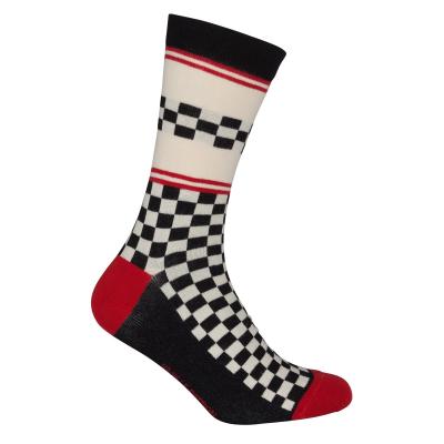 Le Patron Classic Jersey Peugeot Socks black ecru 39-42 Produktbild 2