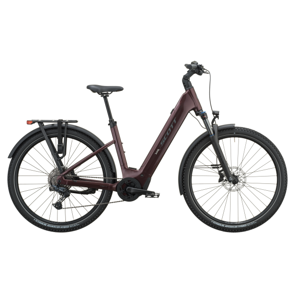 Scott Axis 10 Wave - aubergine red - XL