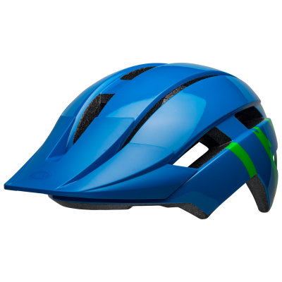 Bell Sidetrack II YC MIPS Helmet UY 50-57 gloss blue/green strike Unisex Produktbild 2