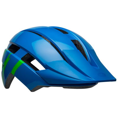 Bell Sidetrack II YC MIPS Helmet UY 50-57 gloss blue/green strike Unisex Produktbild 3