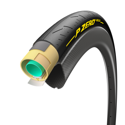Pirelli P Zero Velo Tubular Coll&eacute; 700x28c yellow Produktbild 1