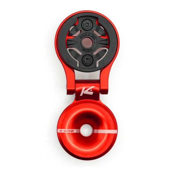 K-Edge K-EDGE GARMIN Race Stem Mount with Top Cap, Adjustable one size red