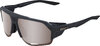 100percent Brille Norvik Soft Tact Crystal Black-HiPER Crimson Silver Mirror Lens