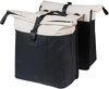 Basil Vive Fahrrad-Doppeltasche MIK, 28-35L, creme-schwarz