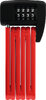 Abus Faltschloss Bordo Lite Mini 6055C/60 Code ohne Halter rot 