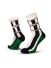 Le Patron Classic Jersey Carpano Socks black ecru 35-38
